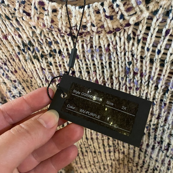 NWT Cable & Gauge Chunky Crew Neck Knit Sweater - Picture 4 of 5